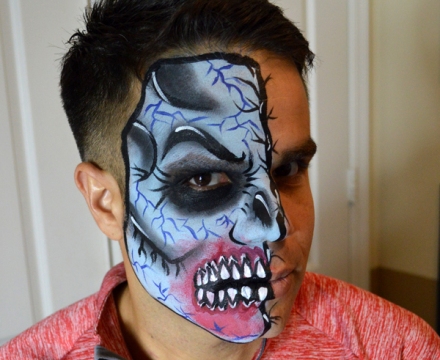 man_face_painting_monster