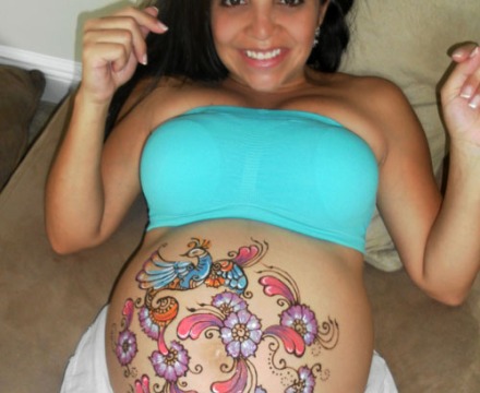 Belly Henna and bodypaint