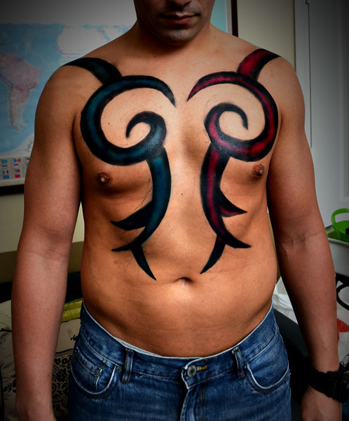 Variedad de plantillas para tatuajes de aerógrafo